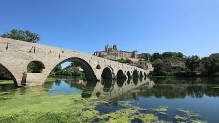 Walking around the city of Béziers in the south of France [upl. by Eittol]