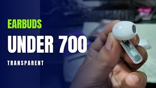 Transparent Earbuds under 700 best quality  True wireless earbuds  Shahadat ansari [upl. by Bloem]