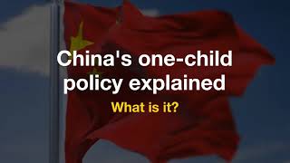 Chinas one child policy explained [upl. by Marlena]