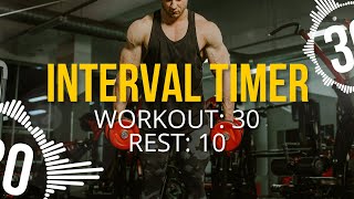 TABATA 3010 with Music 30 Sec Exercise10 Sec Break [upl. by Jeff939]