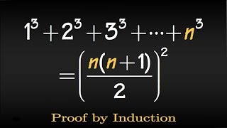 Prove by induction Sum of the first n cubes 132333n3 [upl. by Sterling]