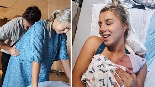 UNMEDICATED BIRTH VLOG  GENDER SURPRISE [upl. by Ophelie459]