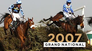 SILVER BIRCH DIGS IN TO WIN 2007 GRAND NATIONAL AT AINTREE IN A TIGHT FINISH [upl. by Farant397]