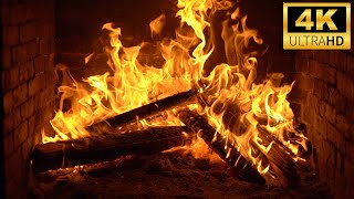 🔥 Majestic Fireplace 4K Fireplace with Crackling Fire SoundsCrackling Fireplace 4K Screensaver 4K [upl. by Einahpet]