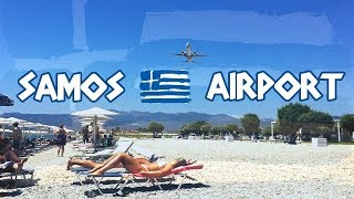 HD ✈ Impressive Samos Airport Action [upl. by Oironoh510]