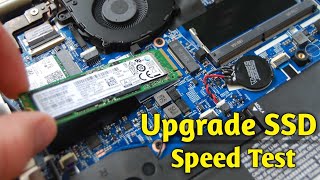 how to upgrade SSD in laptop  after cheak speed testssd [upl. by Lavern511]