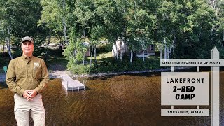 SOLD Lakefront 2Bedroom Camp  Maine Real Estate [upl. by Aleunam]