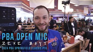 PBA Open Mic  Zeke Bayt takes on the 2024 PBA Pete Weber Missouri Classic PTQ [upl. by Hehre885]