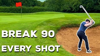 Trying to BREAK 90  18 Handicap Golfer  EVERY SHOT  Part One [upl. by Bryner]