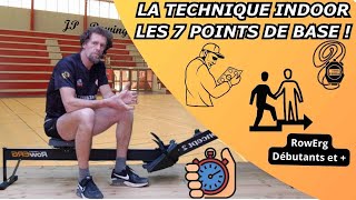 Aviron Indoor débutants les sept points techniques de base [upl. by Garceau]