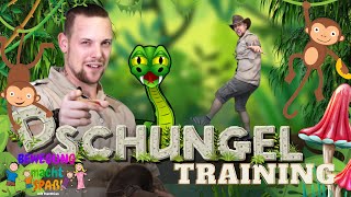 DSCHUNGEL WORKOUT  Bewegungsreise für Kinder Training ohne Geräte 😃💪🏻 [upl. by Charla]