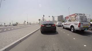 Abu Dhabi UAE  Drive from Anantara Eastern Mangroves Hotel to Saadiyat Island [upl. by Anahcar]