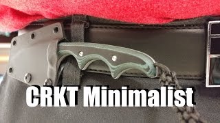 CRKT Minimalist Neck Knife Belt Knife [upl. by Eirojram]