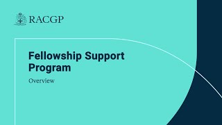 Fellowship Support Program  Overview [upl. by Aisor]