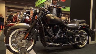 2018 Kawasaki Vulcan 900 Classic  Walkaround  2018 Montreal Motorcycle Show [upl. by Schmitt]