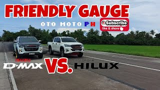 TOYOTA HILUX REMAPPED VS ISUZU DMAX REMAPPED  FRIENDLY DRAG RACE [upl. by Artemed]