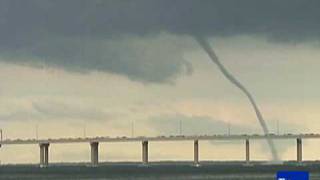 A Water Spout Touchs Down in Florida [upl. by Drais]