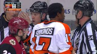 Gotta See It Flyers fired up after Hanzals hit on Giroux [upl. by Coben]