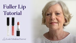 How to create the illusion of fuller lips using lipstick  Look Fabulous Forever [upl. by Ahsilac]