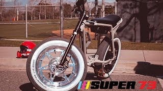 Super73 ZX gets MODDED  Super73 Chopper Wheel Upgrade  Super73 headlight mod  Custom ebike mods [upl. by Nuhsed768]