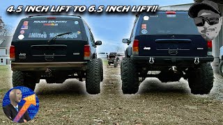 Jeep Cherokee goes from 45quot lift to 65quot lift for 80 [upl. by Francesco]