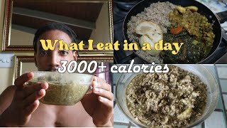 What I Eat In A Day  3000 Calories On A Plantbased Diet [upl. by Anela429]