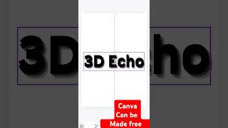 How to make 3D Echo  pixelated effect Canva [upl. by Trocki]