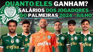 SALÁRIO DOS JOGADORES DO PALMEIRAS EM 2024 FELIPE ANDERSONRAPHAEL VEIGADUDUGIAYGUSTAVO GOMES [upl. by Tizes]