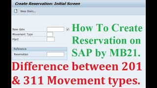 5 How to generate issue slipReservation in SAP by MB21 and How to take its PRINTOUT [upl. by Aillicec80]