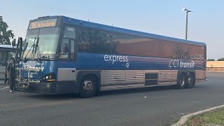 CTtransit 2017 Motor Coach Industries D4500CT 1693 Ride on route 905 Express [upl. by Dawkins830]