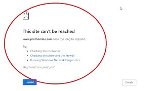 How to Fix this site cant be reached took too long to respond windows 10 [upl. by Eden403]