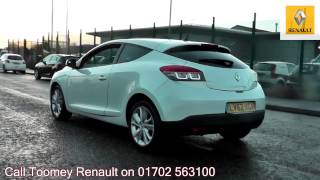 2012 Renault Megane Coupe Dynamique Tom Tom 16l White LV62XGA for sale at Toomey Renault Southend [upl. by Kingdon130]