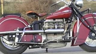 Indian Motorcycles 1941 InLine Four 4 Kiwi Indian Motorcycles [upl. by Theurich]