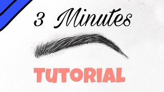 How To Draw Realistic Eyebrows for BEGINNERS  Step By Step  Tutorial [upl. by Talbot746]