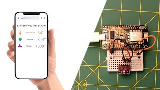 ESP8266 Weather Station  NodeMCU Web Server BMP280 temperature webserver Arduino [upl. by Diraf]