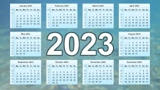 Calendar 2023 [upl. by Dygall]