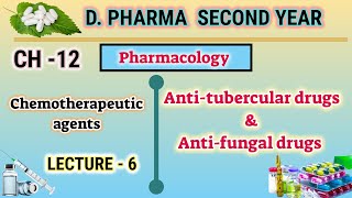 Anti tubercular drugs  Anti fungal drugs  DOTS  CH12  L6  Pharmacology  DPharm second year [upl. by Arul]