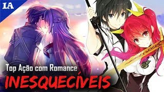 Top 5 ANIMES DE ROMANCE COM AÇÃO INESQUECÍVEIS [upl. by Junna817]