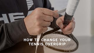 How to change Your Tennis Overgrip  HEAD [upl. by Ahseram]