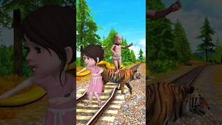 Tiger to boy amp girl dance vs snake 🐍 attack stop the funny tiran 😃 shorts trendingshorts [upl. by Giana]