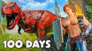 I Spent 100 Days In ARK Survival Ascended The Island [upl. by Nashoma]