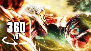 360° EREN VS REINER  ARMORED TITAN Attack On Titan Season 4 [upl. by Isabeau2]