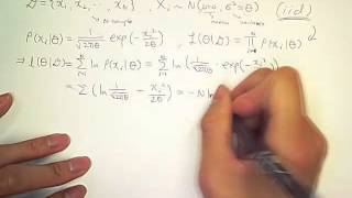 Maximum Likelihood Estimation 56 normal distribution [upl. by Oicanata]