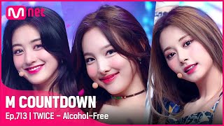 TWICE  AlcoholFree Comeback Stage  엠카운트다운 EP713  Mnet 210610 방송 [upl. by Lupee]