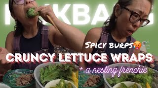 🥬Eating Crunchy Lettuce Wraps  Big Extended Spicy Burps🥵🫧 mukbang burps tbkburps [upl. by Walker322]