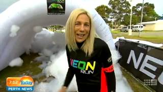 Neon Run Claremont Showgrounds  Part 1  Today Perth News [upl. by Gnav336]