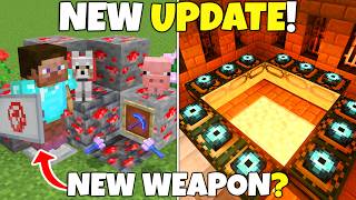 NEW UPDATE For Minecraft Bedrock NEW WEAPON Parity amp Features Removed Minecraft 12070 [upl. by Roselane]