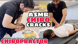 ASMR Chiropractic Adjustments body bone alignment Crackings amp pops by Dr Himanshu kapoor [upl. by Yessak778]