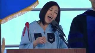 Lena Park sings the US National Anthem School of General Studies Class Day 2010 [upl. by Namlas]