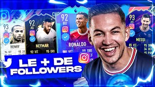 LA DRAFT DES JOUEURS LES PLUS FOLLOW  FIFA 22 [upl. by Crosby]